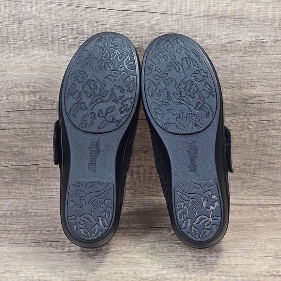 Alegria Lauryn Women's Size EU 38 US 8 Blue Metallic Leather Walking Shoes - Picture 7 of 9